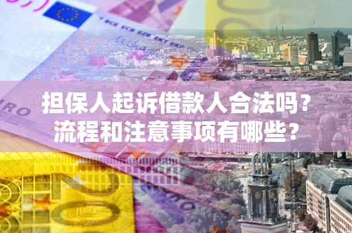 北京担保人起诉借款人合法吗？流程和注意事项有哪些？