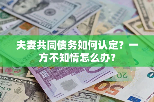 北京夫妻共同债务如何认定？一方不知情怎么办？