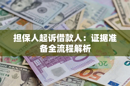 北京担保人起诉借款人：证据准备全流程解析
