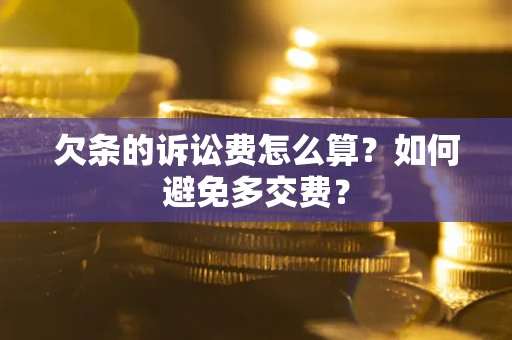 北京欠条的诉讼费怎么算？如何避免多交费？