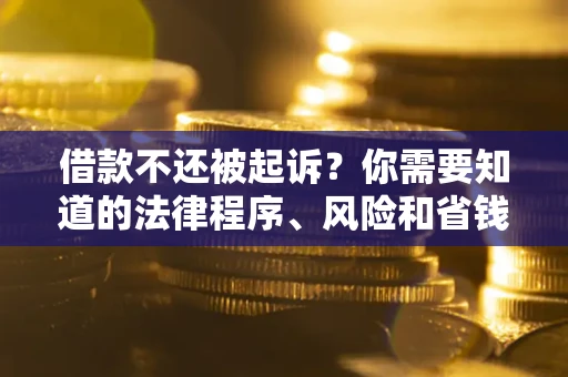 北京借款不还被起诉？你需要知道的法律程序、风险和省钱技巧