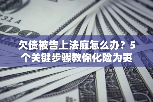 北京欠债被告上法庭怎么办？5个关键步骤教你化险为夷