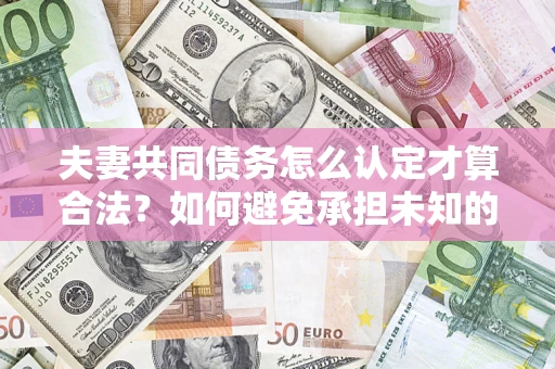 北京夫妻共同债务怎么认定才算合法？如何避免承担未知的债务风险？